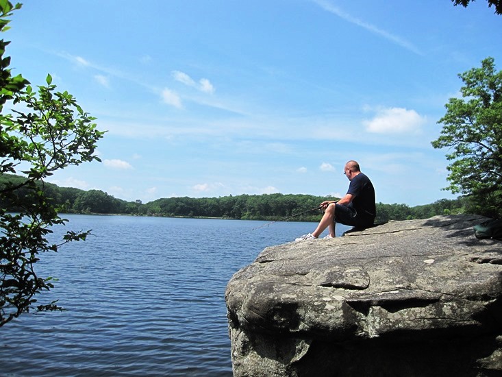 A lone fisherman.
