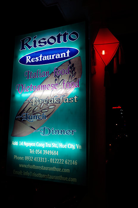 Risotto Restaurant - Hue, Vietnam