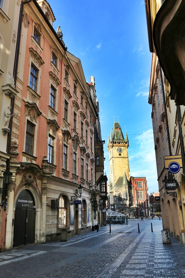 Leading to the Old Town Square