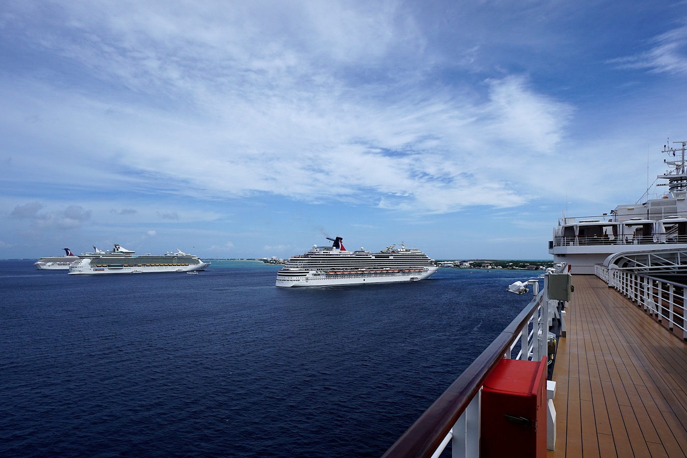 Eurodam and 3 other vessels in Grand Cayman