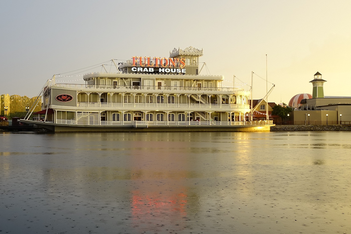 Fultons in the rain and the sunset