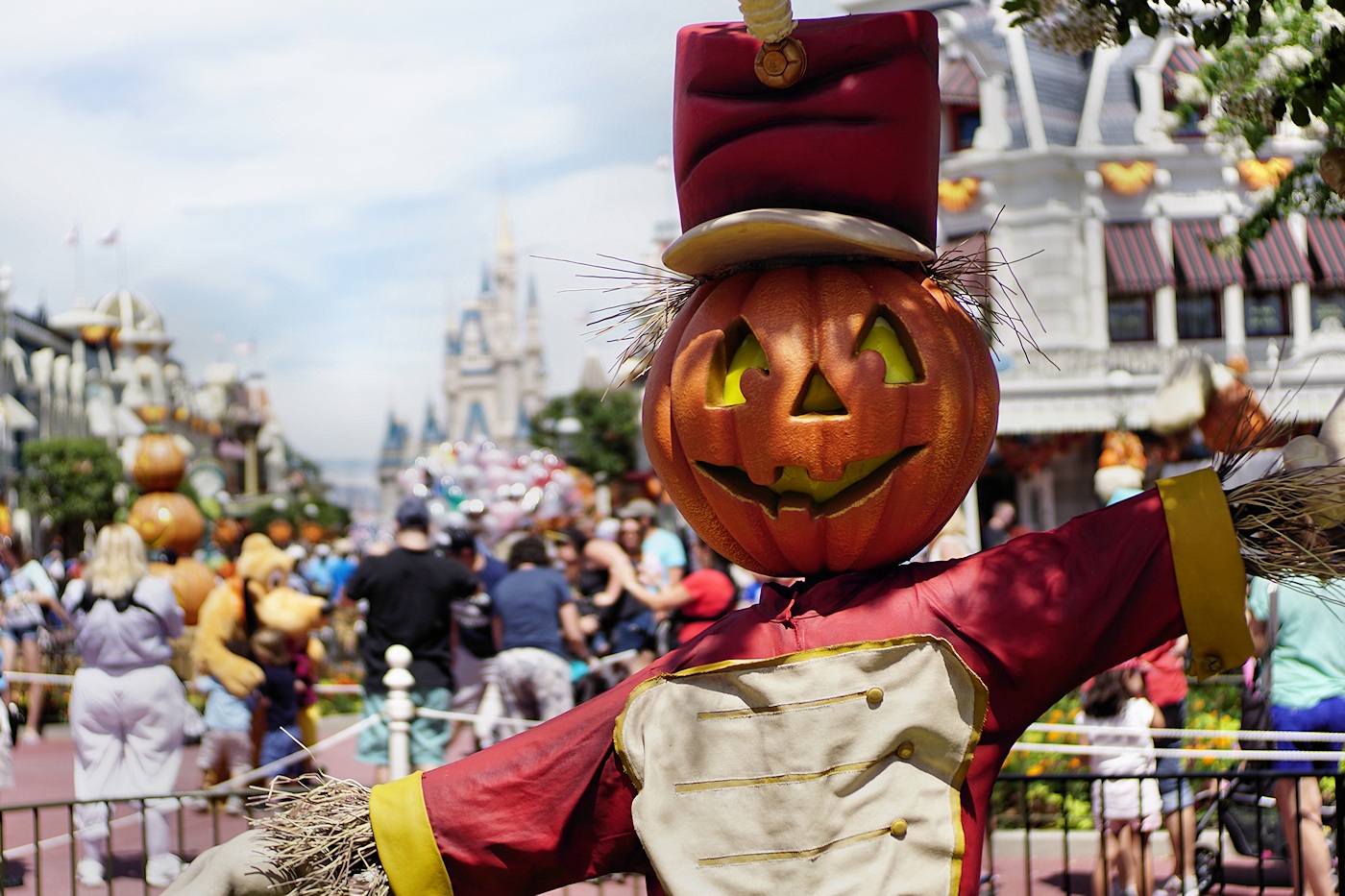 Halloween decorations at MK