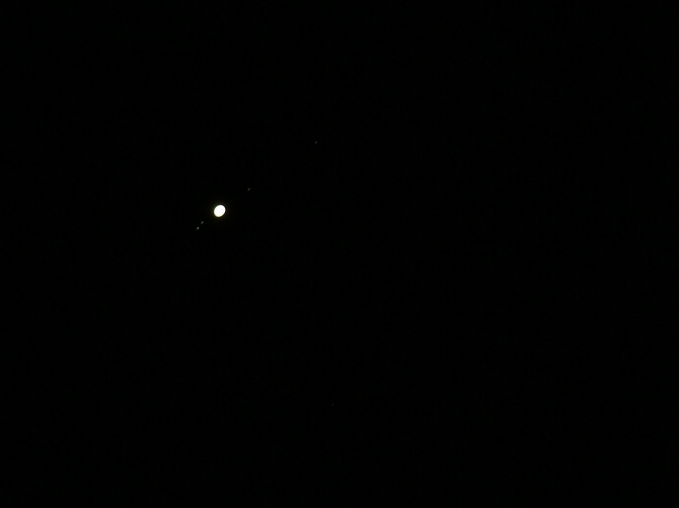 Jupiter and 4 of its moons