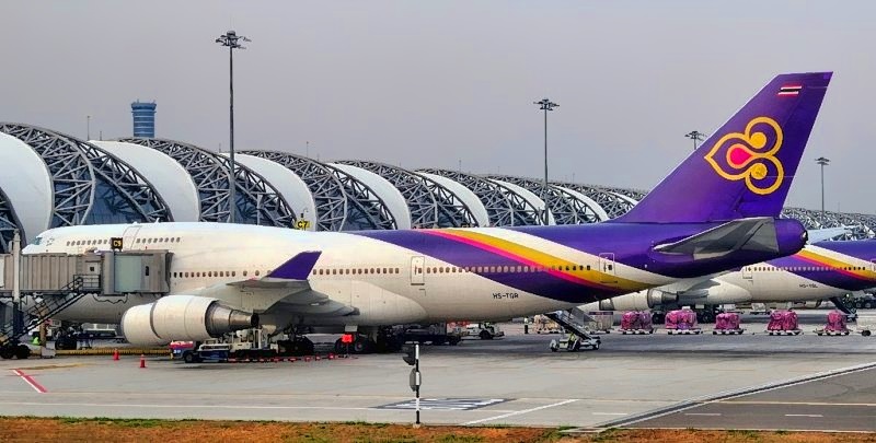 THAI B-747/400, HS-TGR, Now Stored