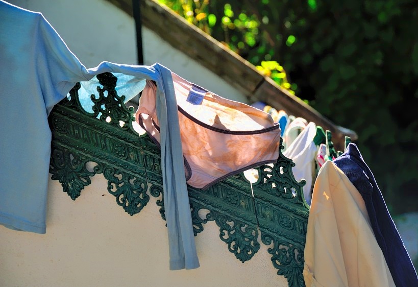Using A National Monument To Dry Cloths!