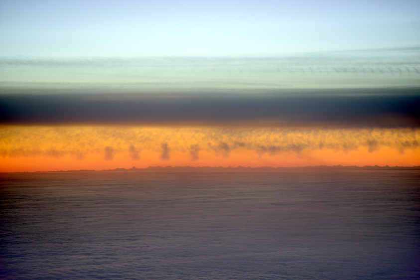 Lis To Fra Sunrise At 37000 Ft.