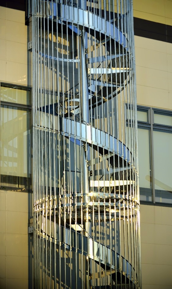 Unusual Stairs, From a Bus