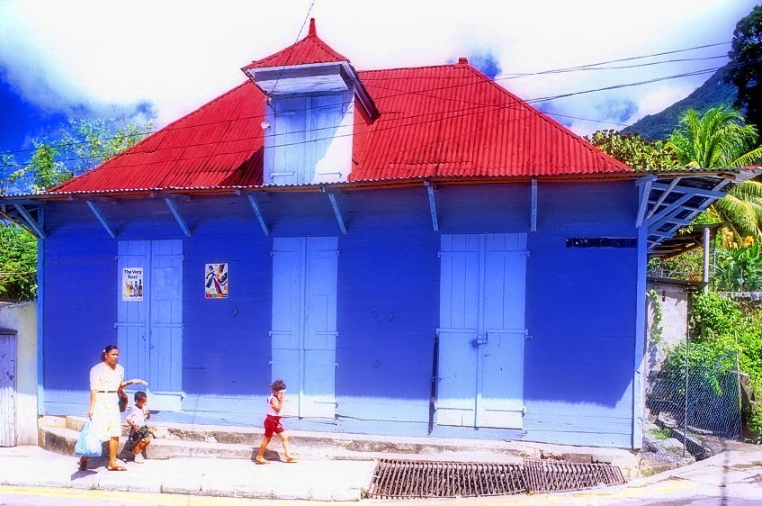 Blue Shop Closed On a Sunday