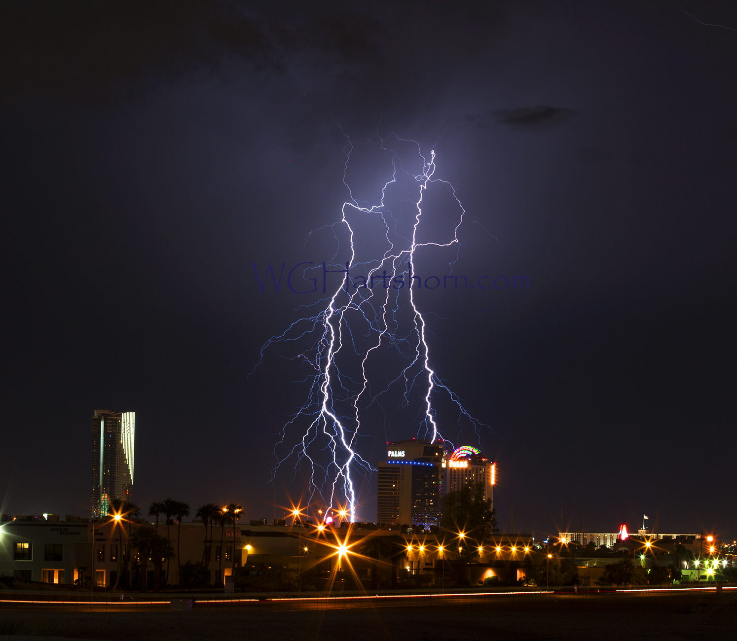 Las Vegas Palms Lightning