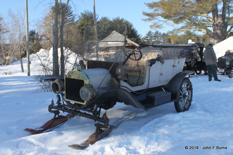 1912 Ford Model T Touring with front skis