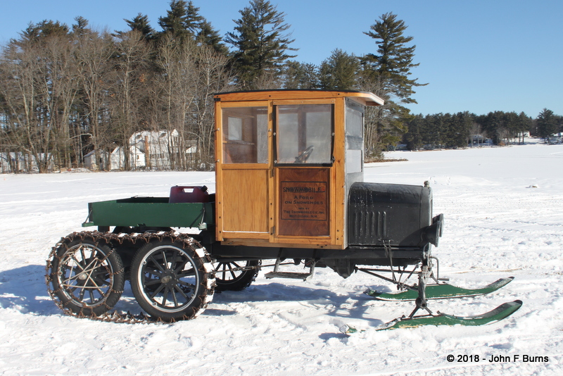 Wood Cab Model T Snowmobile