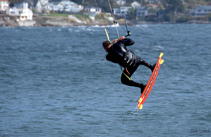 Dale Fenwick<br>Kitesurfing at Clover Point