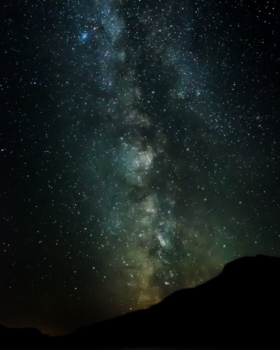 Valerie Payne<br>2017 Dec. Evening Favourites<br>Milky Way Over Slocan Lake - 2nd