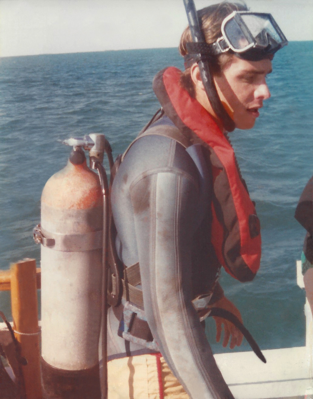 Diving off the FL Keys, 1981