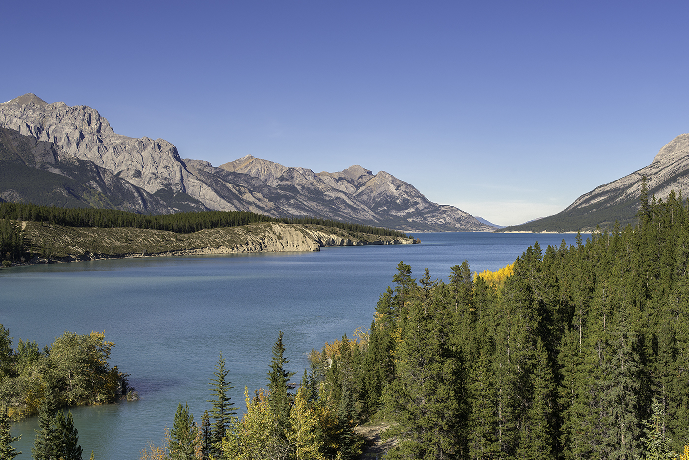 Above Abraham Lake