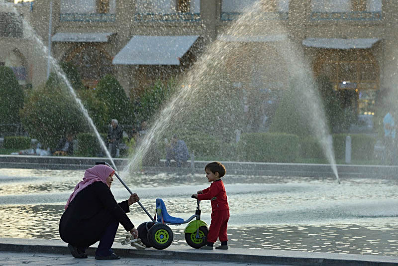 Esfahan, at Naqsh-e Jahan Square