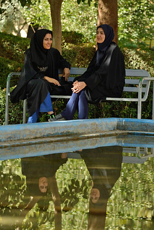 Esfahan, garden near Ali Qapu Palace