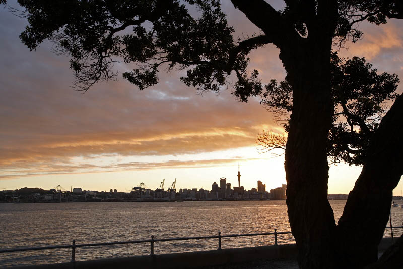 Auckland from Waiheke Island, New Zealand