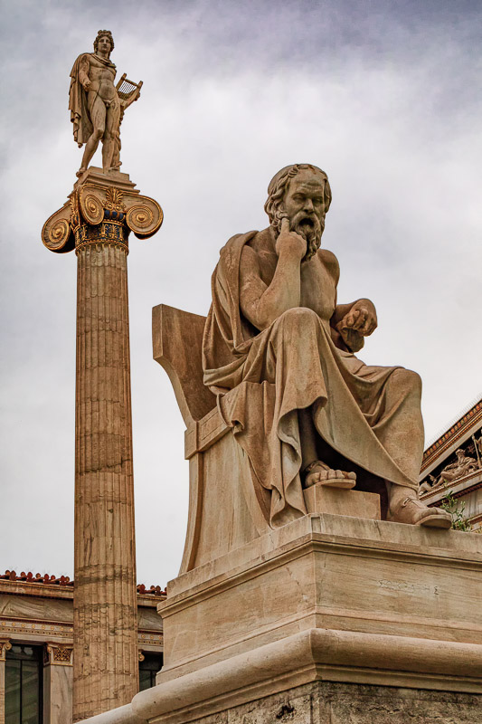 Statues of Socrates & Apollo