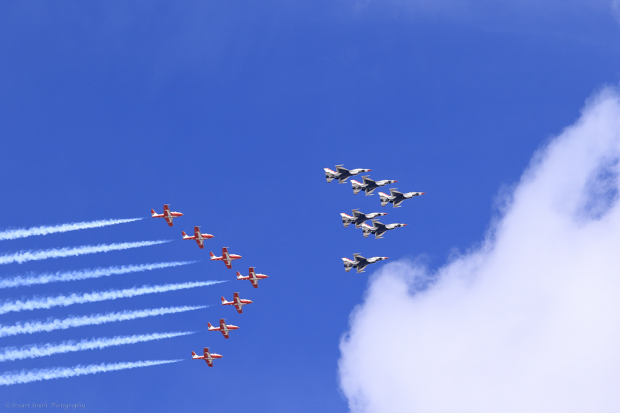 Thunderbirds and the Canadian Snowbirds provide smoke-9.jpg