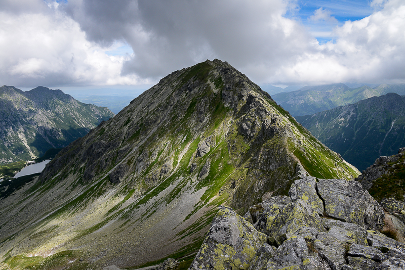 View of Miedziane 2233m from Szpiglasowy Wierch 2176m, Tatra NP 