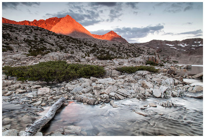 Lake Marjorie alpenglow