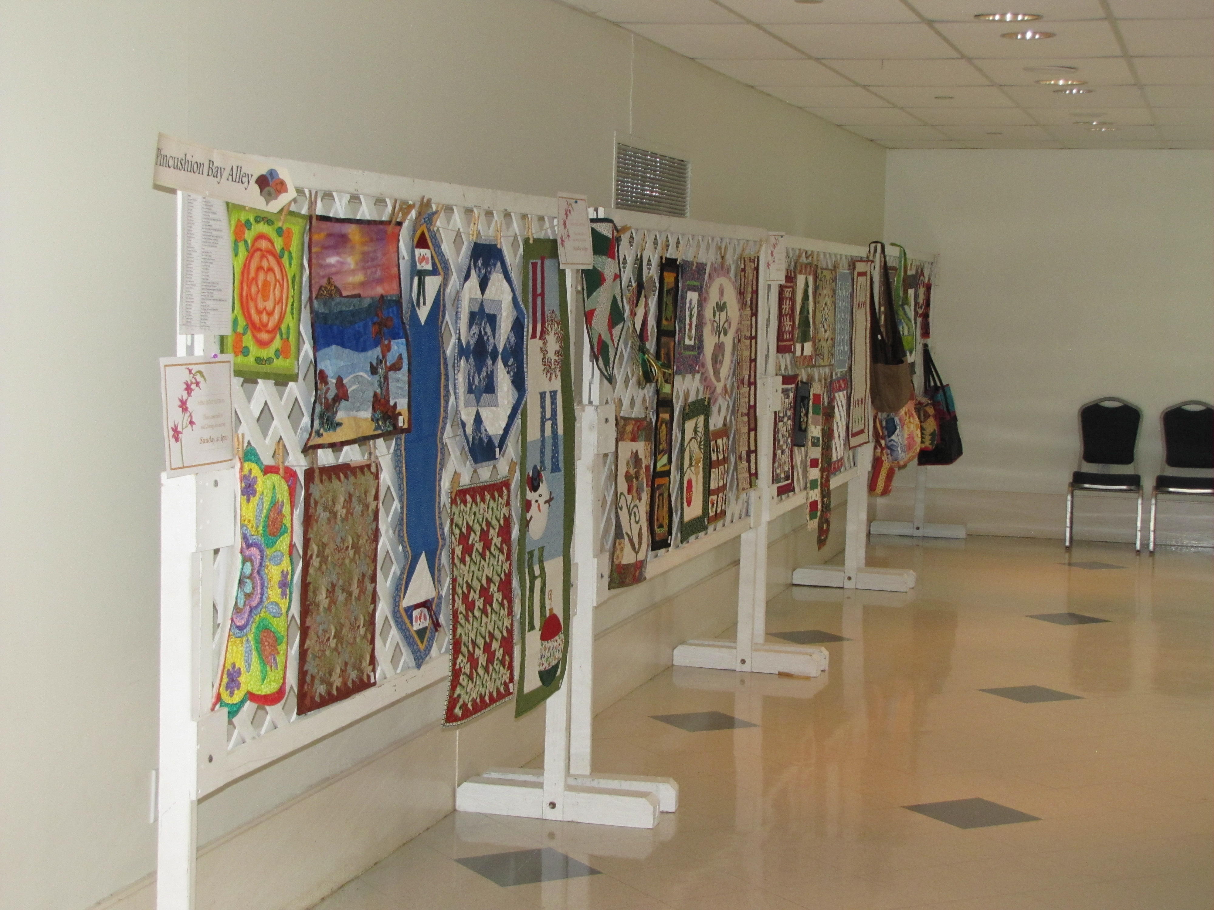 Mini Quilt Auction Display