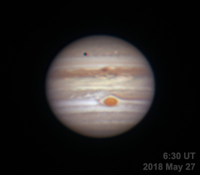 Jupiter with Europa: 5/27/18