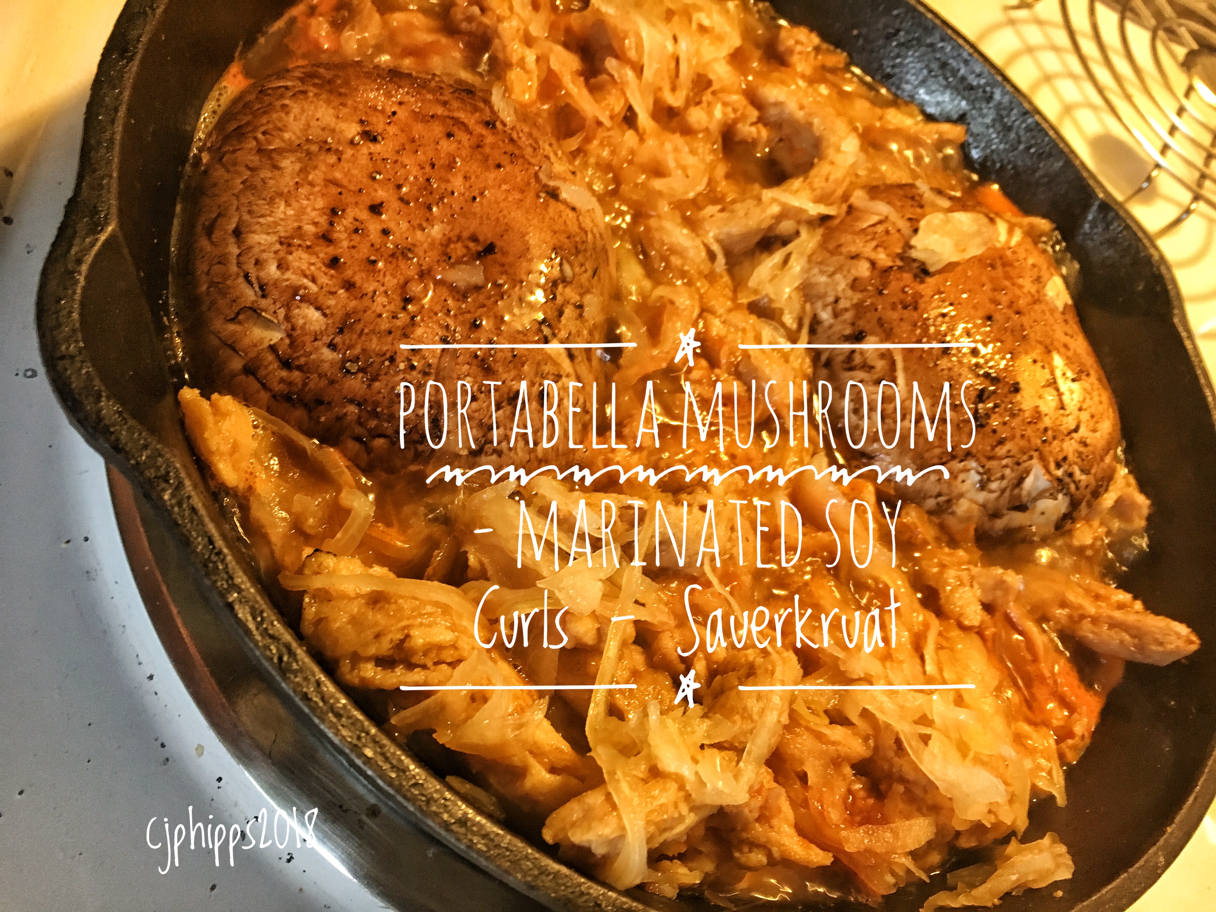 Portabella Mushrooms & Marinated Soy Curls 