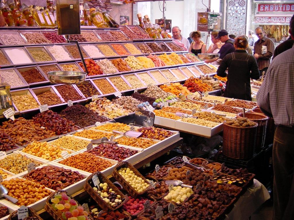 Sweets at La Boqueria