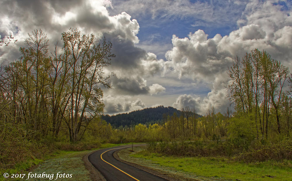 Clouds Over the Mill Race Path