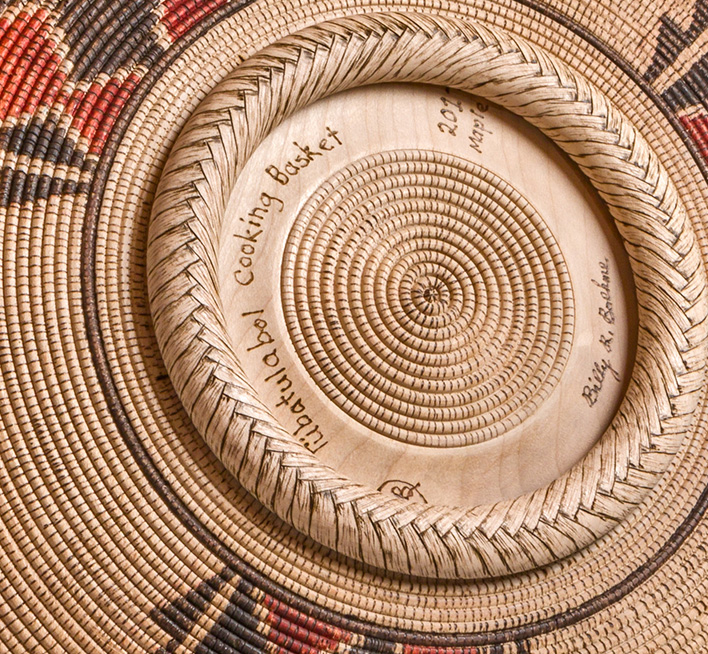 Tbatulabal Cooking Basket -- Braided Foot Detail