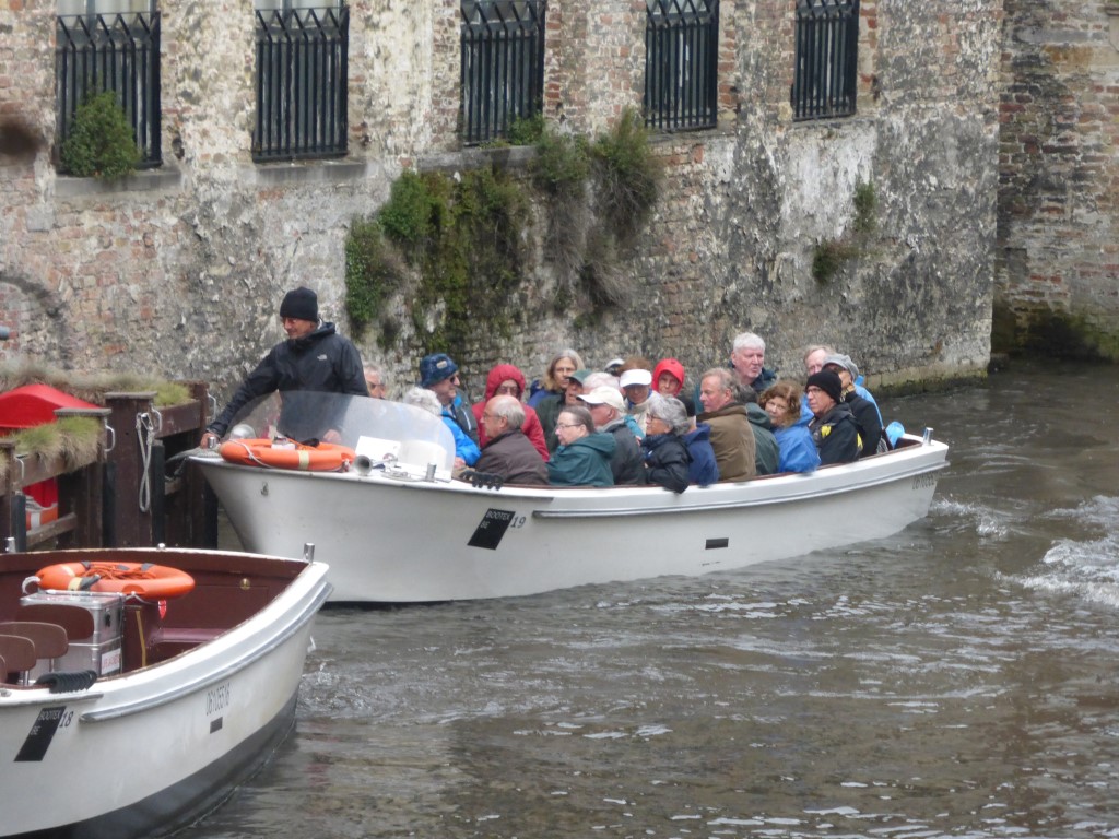 Our group in canal boat