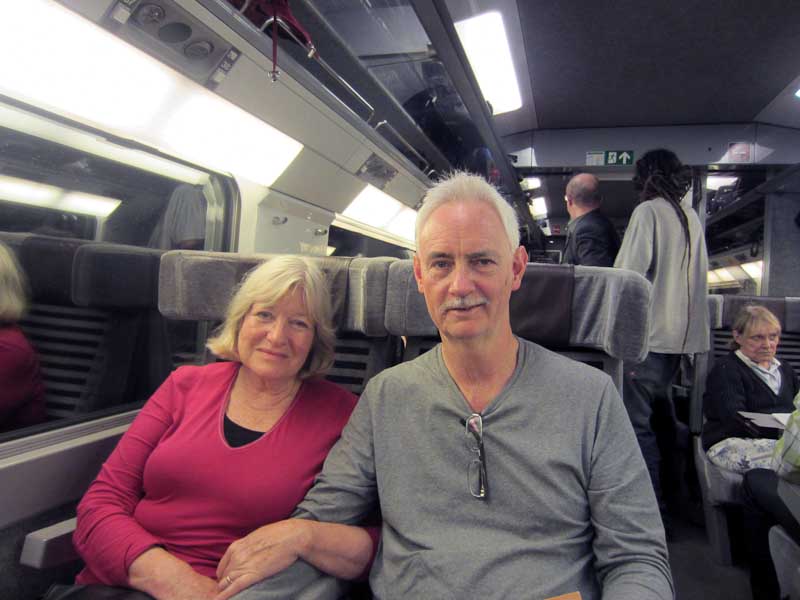 Aboard the Eurostar, bound for Paris