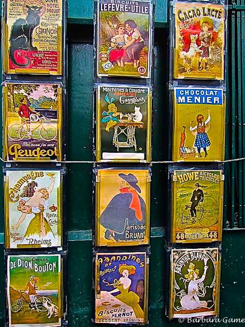 Retro posters, Montmartre