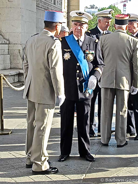 Ceremony at L'Arc de Triomphe