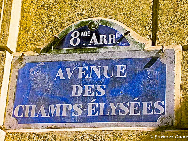 Famous avenue - old sign