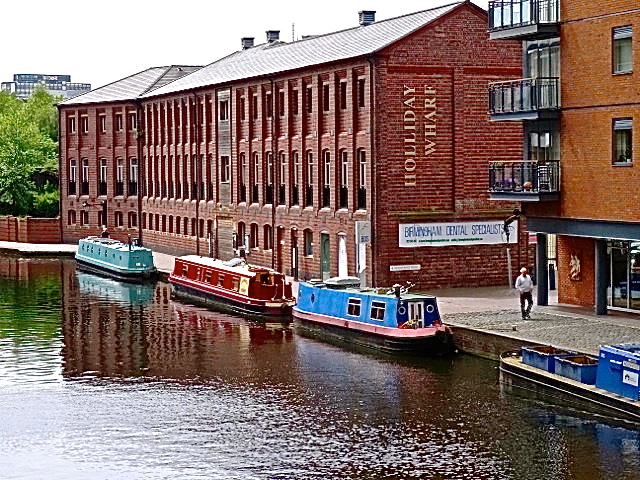 Canal boats at rest