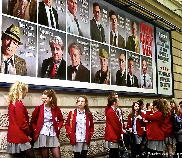 Twelve Angry Men and some happy schoolgirls!