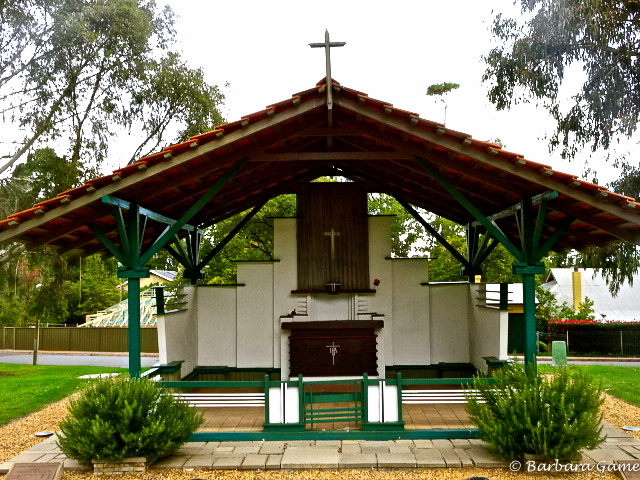 Canberra, rebuilt chapel from Changi Camp at Singapore