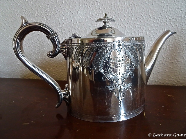 11.  An heirloom/family treasure -  Silver Teapot