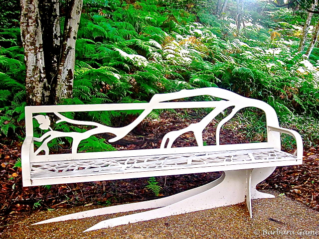 14.  A garden seat or bench - Artistically Designed Garden Seat