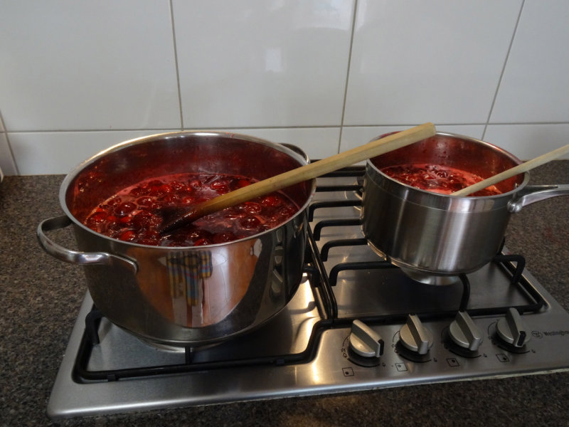 29.   Something sticky  - Jam Bubbling on Stove