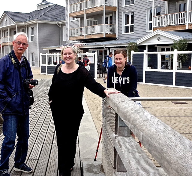 Philip, our host and her daughter at the coast