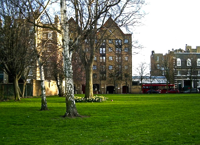 Square in Wapping, East London