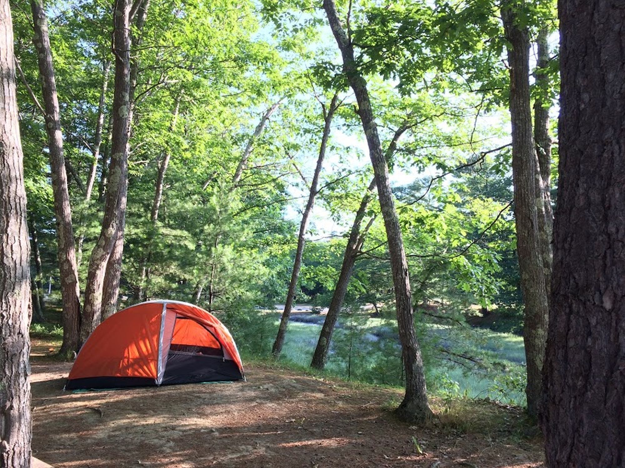 Summerfest camping at Thomas Point Beach