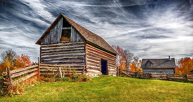 Old Log Barn & Shed P1260977-9