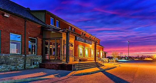 Station Theatre At Sunrise 48939-44