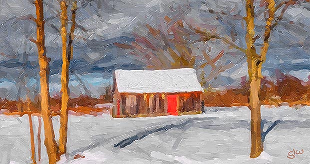 Red Door Shed P1030464-6 art