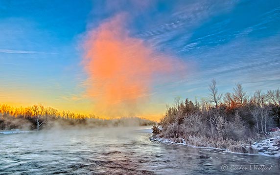 Misty Rideau River At Sunrise P1040731-7